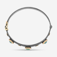 Armenta 14K Rose Gold & Blackened Sterling Silver Green Grandidierite & Champagne Diamond Bracelet 21150 - THE SOLIST