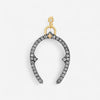 Armenta 14K Rose Gold & Grey Sterling Silver Diamond Large Horseshoe Enhancer 23352