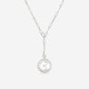 Roberto Coin Obelisco 18K White Gold Diamond Medallion Pendant Necklace 8883121AW19X