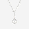 Roberto Coin Obelisco 18K White Gold Diamond Medallion Pendant Necklace 8883121AW19X