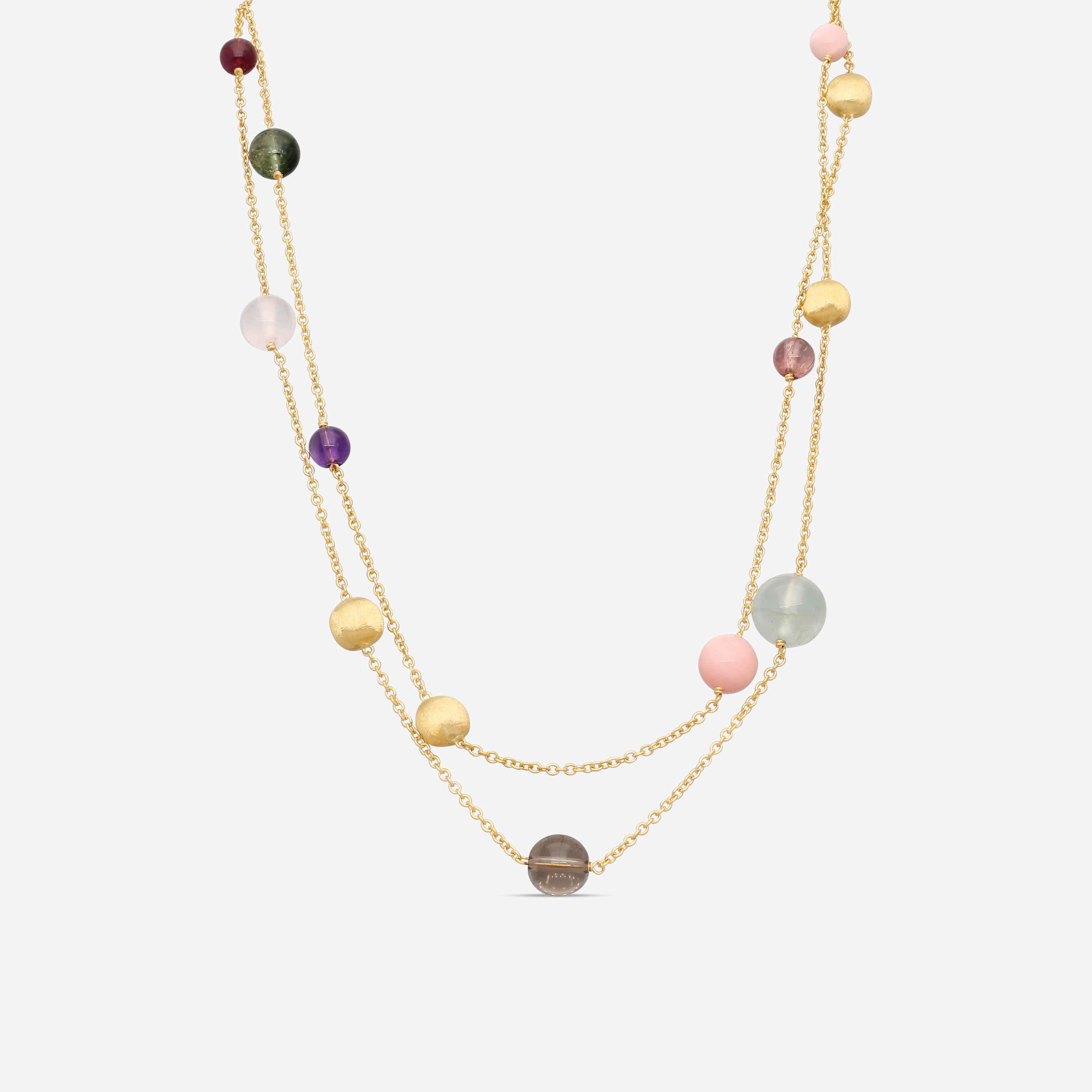 Marco Bicego Africa 18K Yellow Gold Mixed Gemstone Bracelet CB1686_MIX302_Y_02