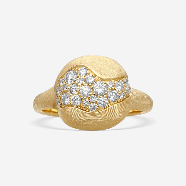 Marco Bicego Africa 18K Yellow Gold Diamond Statement Ring Sz. 7 AB592_B_Y_02