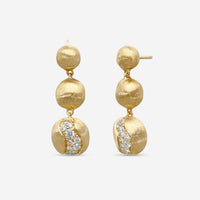 Marco Bicego Africa 18K Yellow Gold Diamond Drop Earrings OB1613_B_Y_02