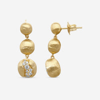 Marco Bicego Africa 18K Yellow Gold Diamond Drop Earrings OB1613_B_Y_02