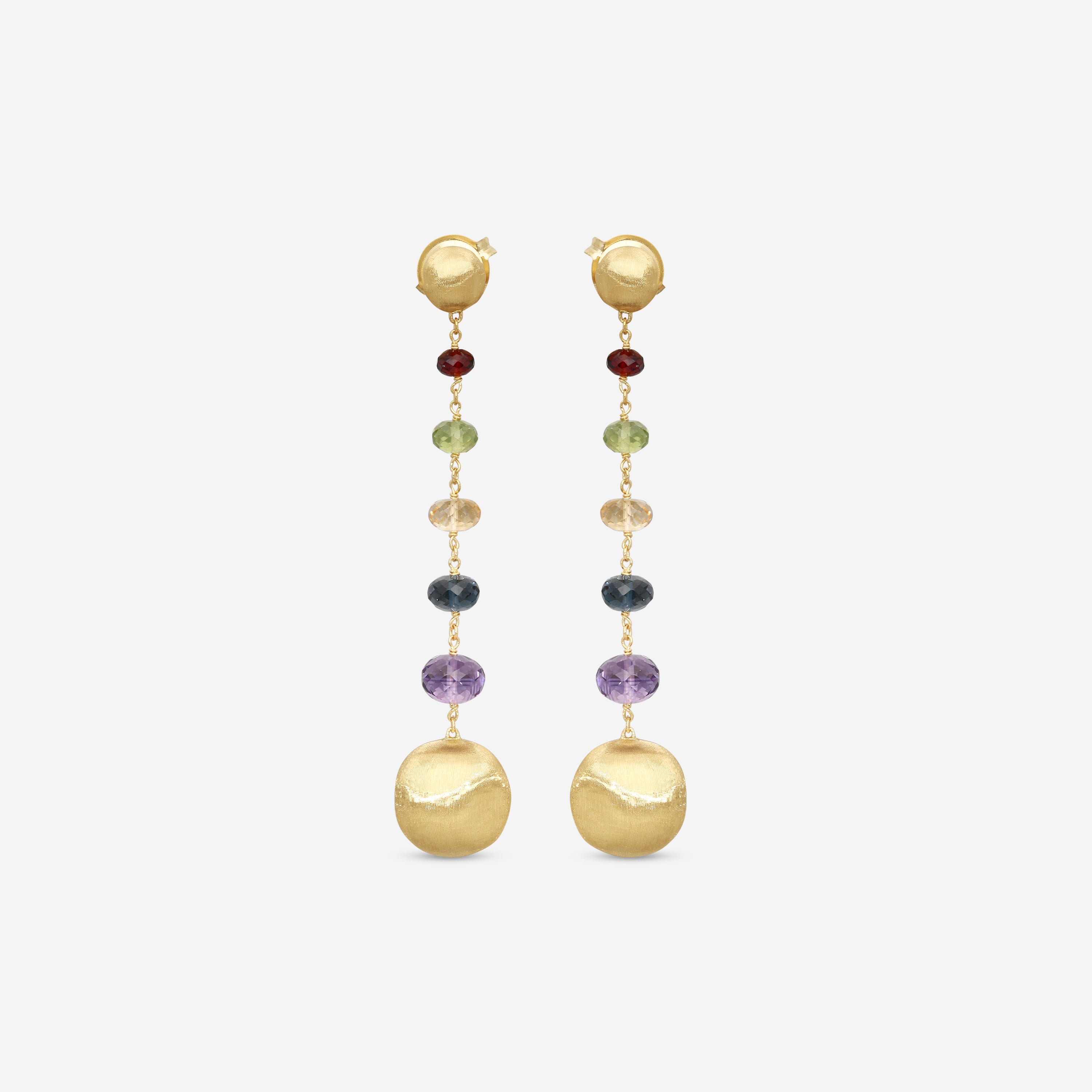 Marco Bicego Africa 18K Yellow Gold Diamond Drop Earrings OB1624_MIX02_Y_02