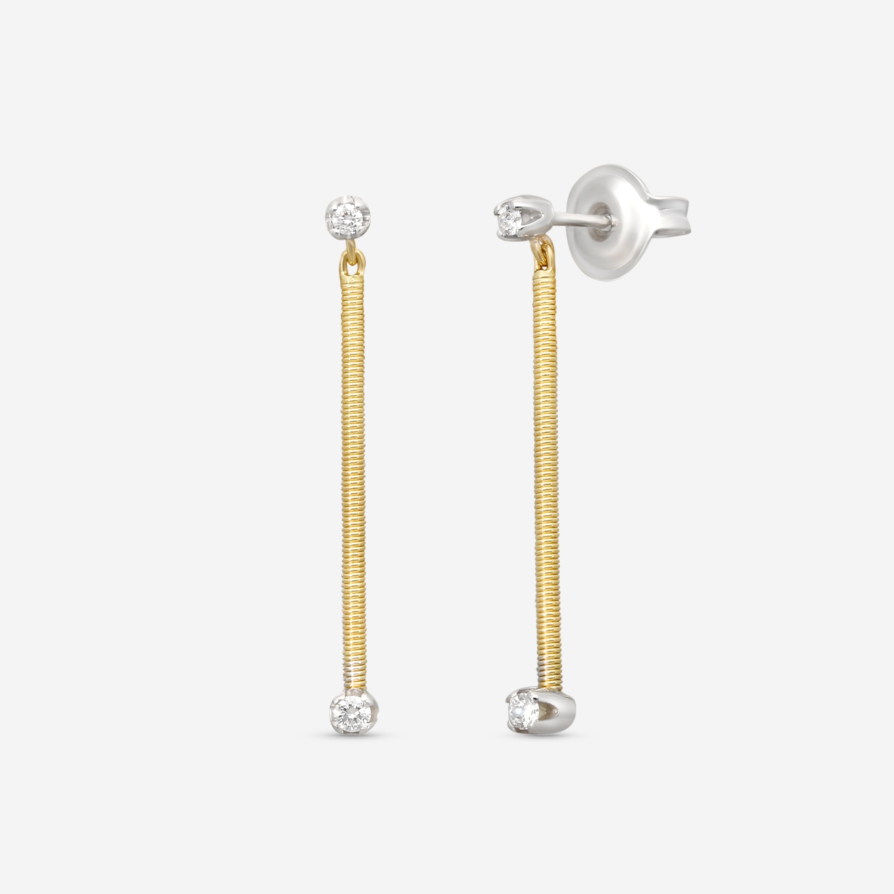 Marco Bicego Bì49 18K Yellow Gold Diamond Drop Earrings OG363_B_YW_M5