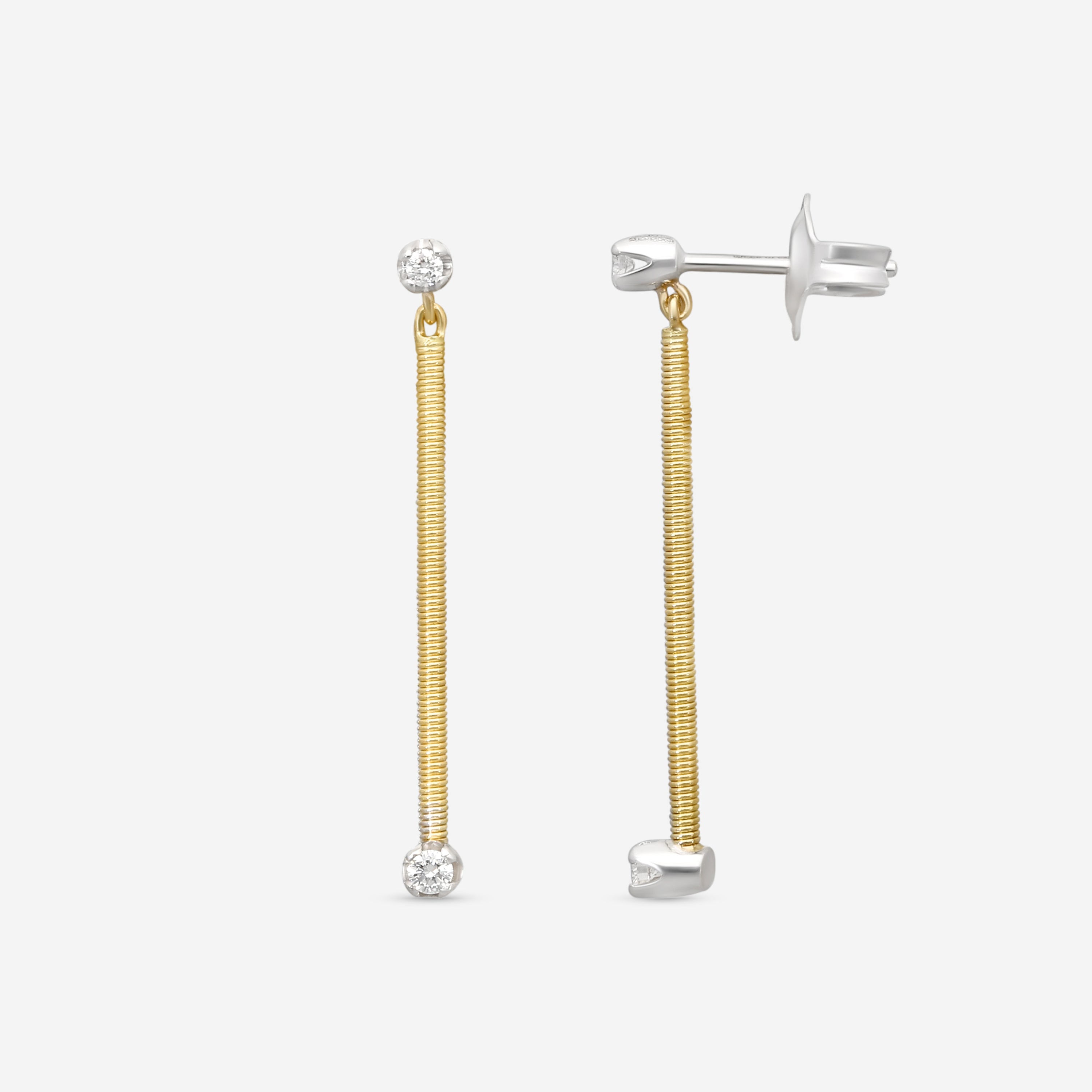 Marco Bicego Bì49 18K Yellow Gold Diamond Drop Earrings OG363_B_YW_M5