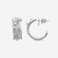 Marco Bicego Goa 18K White Gold Diamond Hoop Earrings OG244_B2_W_01