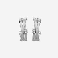 Marco Bicego Goa 18K White Gold Diamond Hoop Earrings OG296_B_W_01