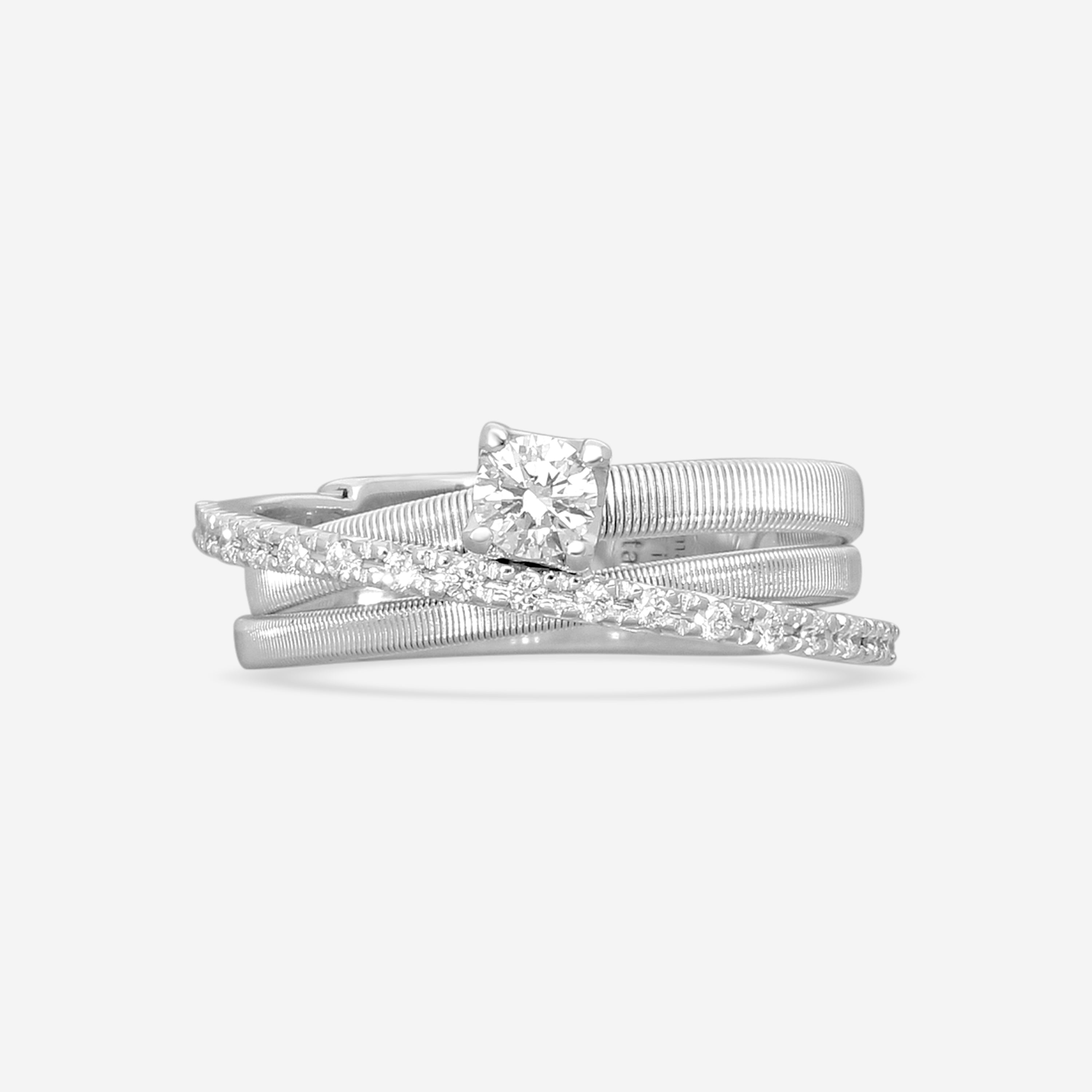 Marco Bicego Goa 18K White Gold Diamond Ring Sz. 7 AG314-B_B2_W_01