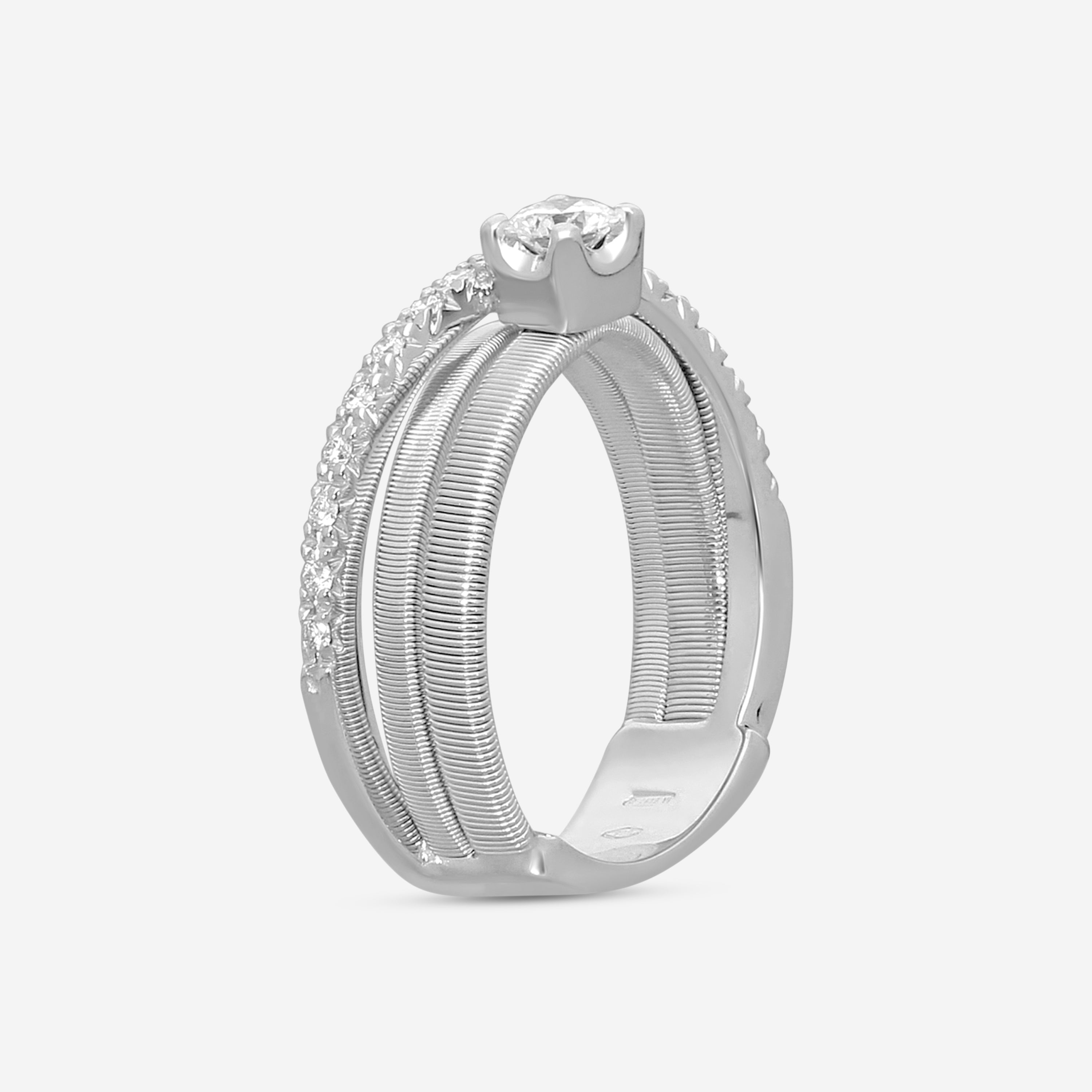 Marco Bicego Goa 18K White Gold Diamond Ring Sz. 7 AG314-B_B2_W_01