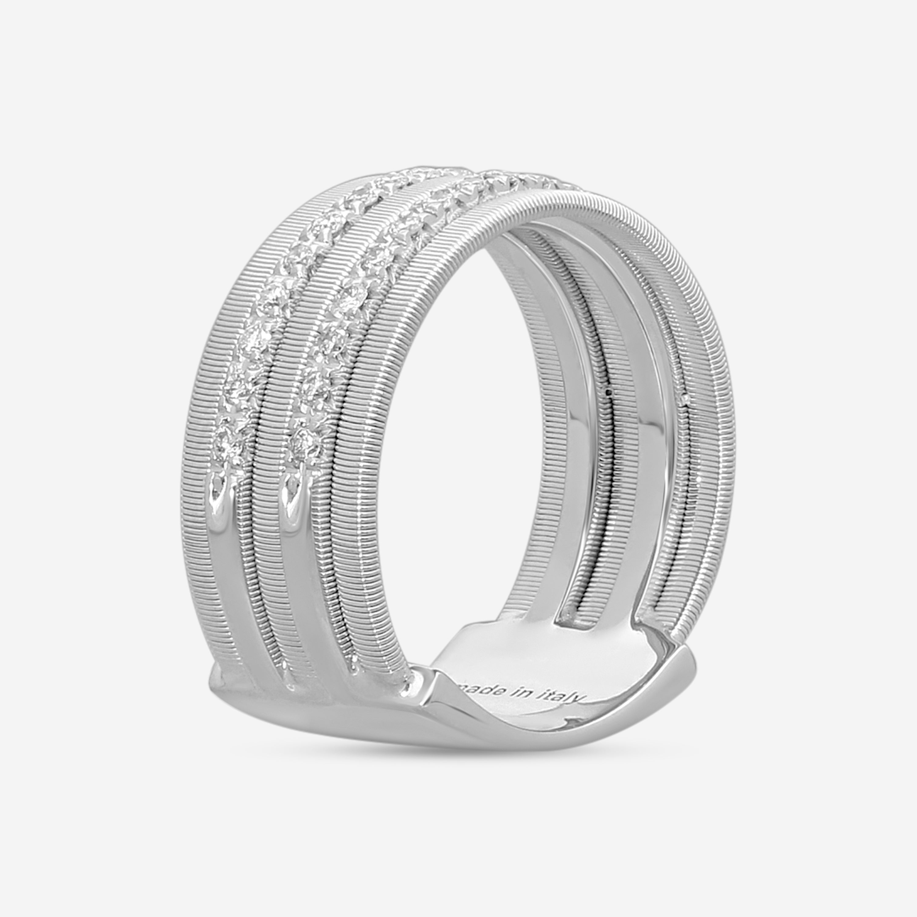Marco Bicego Goa 18K White Gold Diamond Ring Sz. 7 AG323_B_W_01