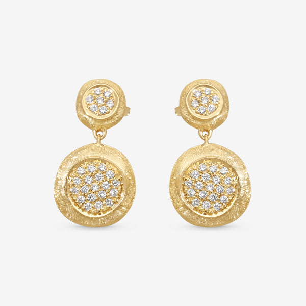 Marco Bicego Jaipur 18K Yellow Gold Diamond Drop Earrings OB1569_B1_Y_02