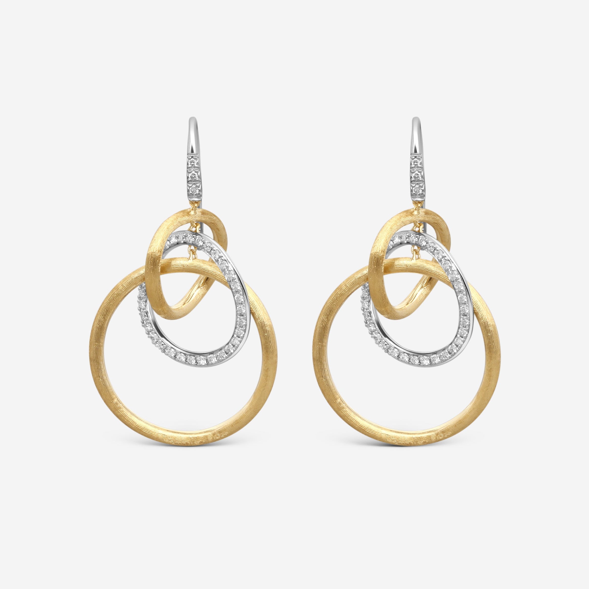 Marco Bicego Jaipur 18K Yellow & White Gold Diamond Drop Necklace OB1004_B_YW_Q6