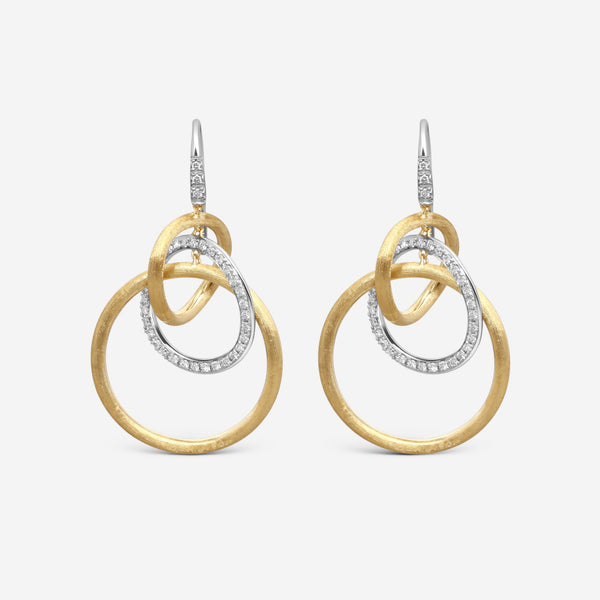 Marco Bicego Jaipur 18K Yellow & White Gold Diamond Drop Necklace OB1004_B_YW_Q6