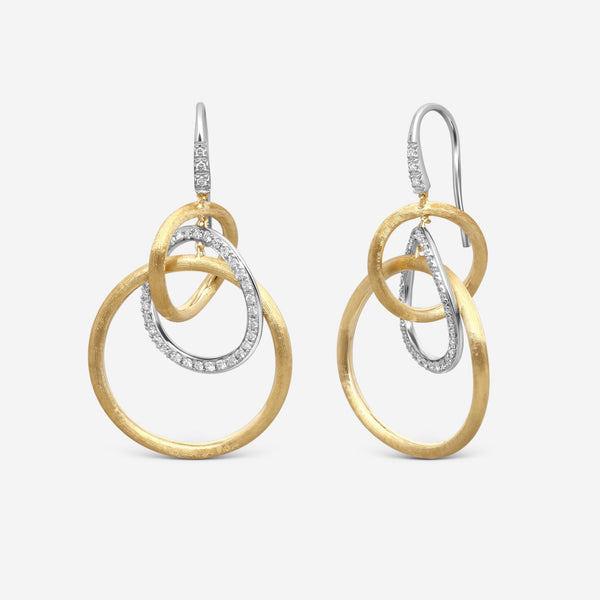 Marco Bicego Jaipur 18K Yellow & White Gold Diamond Drop Necklace OB1004_B_YW_Q6