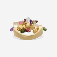 Marco Bicego Paradise 18K Yellow Gold Mixed Gemstone Ring Sz. 7 AB419_MIX01_Y_02