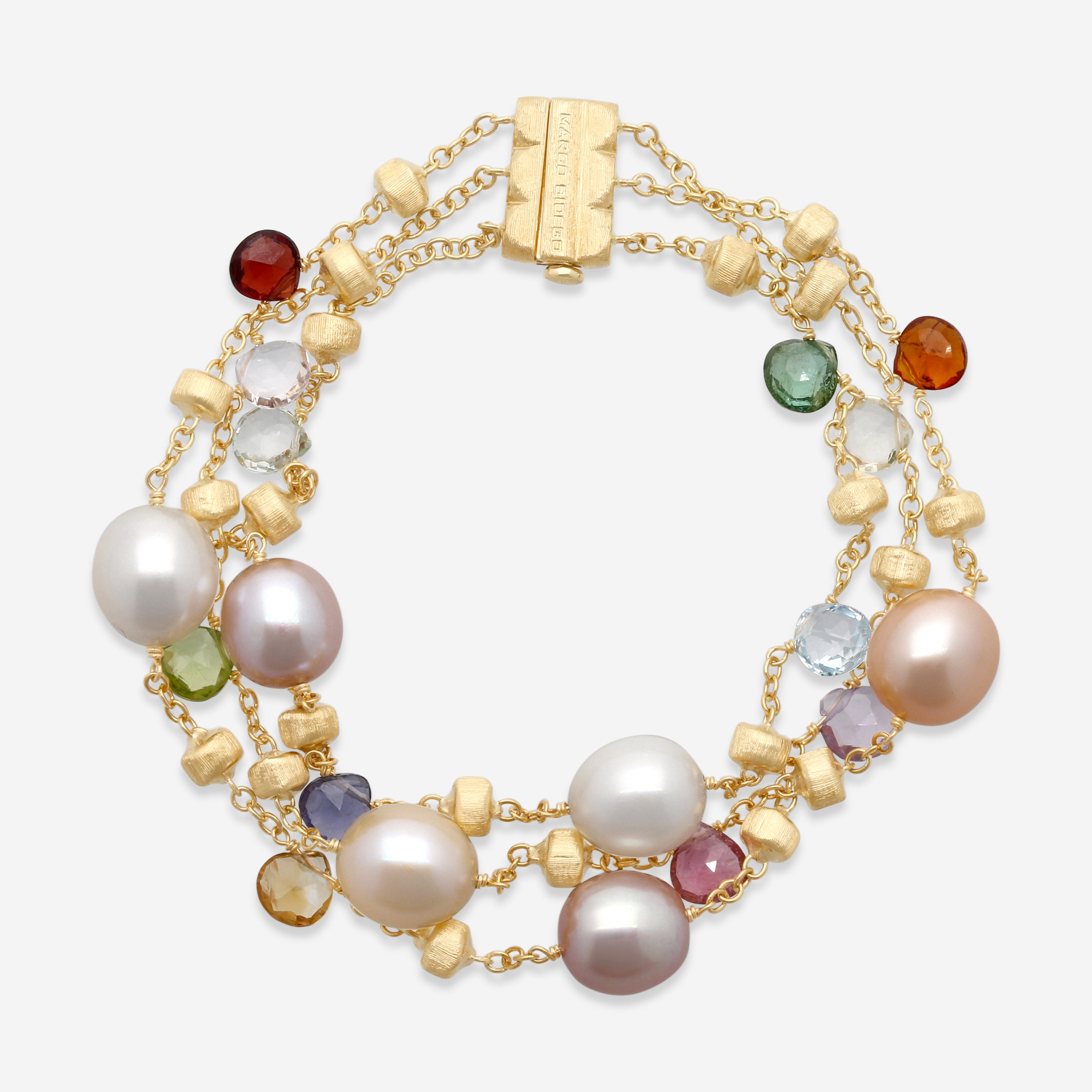 Marco Bicego Paradise 18K Yellow Gold Mixed Gemstone Bracelet BB954_MIX114_Y_02