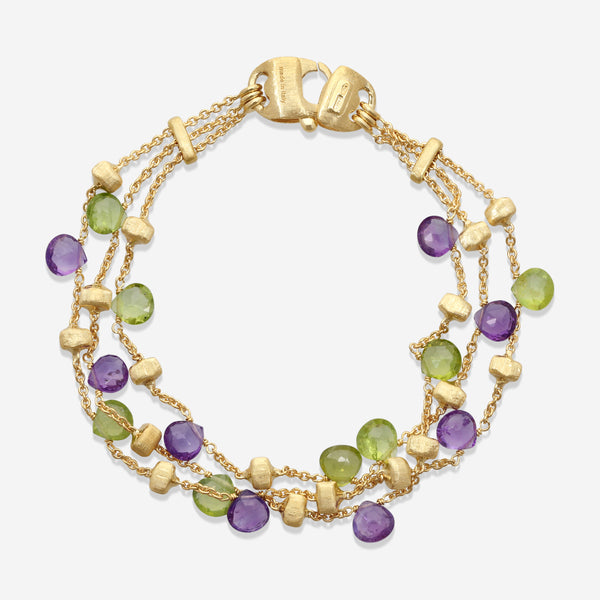 Marco Bicego Paradise 18K Yellow Gold Mixed Gemstone Charm Bracelet BB954_MIX08_Y_02