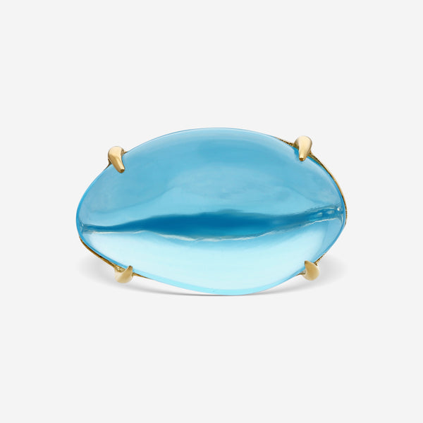 Marco Bicego Confetti Gemme 18K Yellow Gold Blue Topaz Ring Sz. 6 AB425_TP01_Y_02