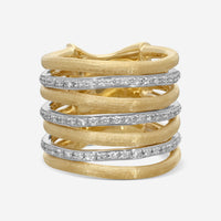 Marco Bicego Confetti Gemme 18K Yellow & White Gold Topaz Ring Sz. 6 AB480_B_YW_Q6