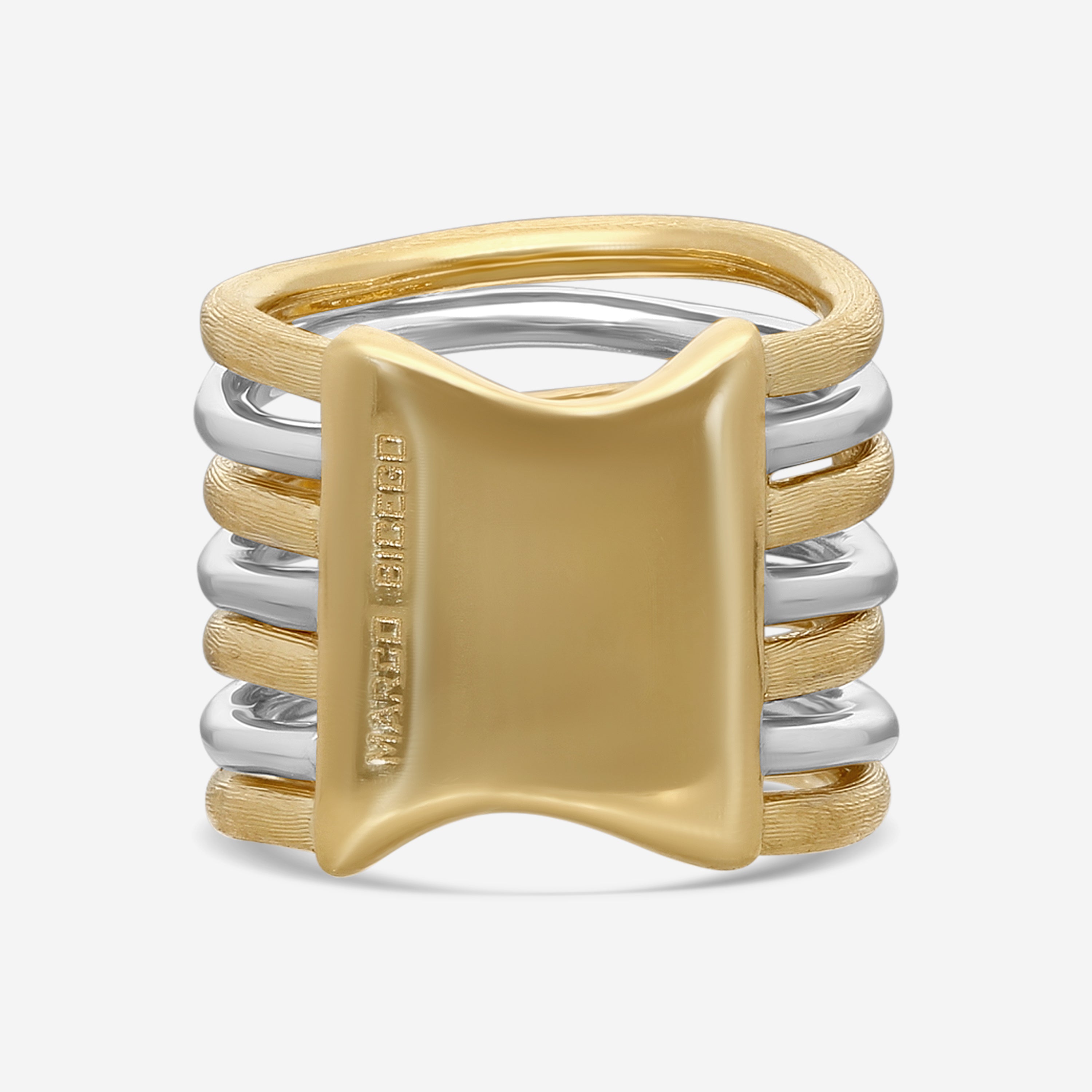 Marco Bicego Confetti Gemme 18K Yellow & White Gold Topaz Ring Sz. 6 AB480_B_YW_Q6