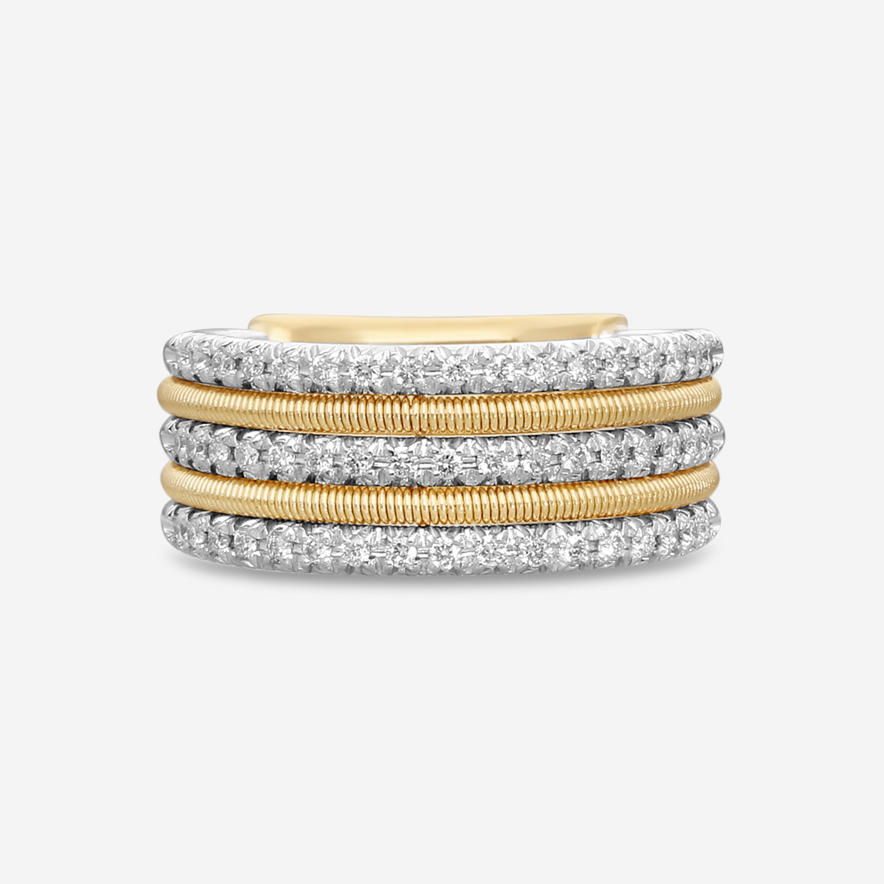 Marco Bicego Bì49 18K Yellow & White Gold Diamond Ring Sz. 6.5 AG352_B3_YW_M5