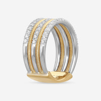Marco Bicego Bì49 18K Yellow & White Gold Diamond Ring Sz. 6.5 AG352_B3_YW_M5