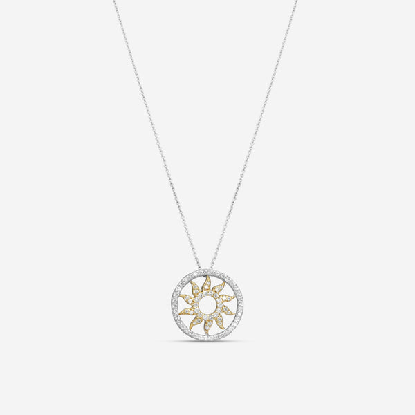 Roberto Coin 18K White & Yellow Gold Diamond Pendant Necklace 000194AJCHX0