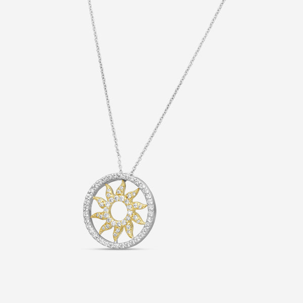 Roberto Coin 18K White & Yellow Gold Diamond Pendant Necklace 000194AJCHX0