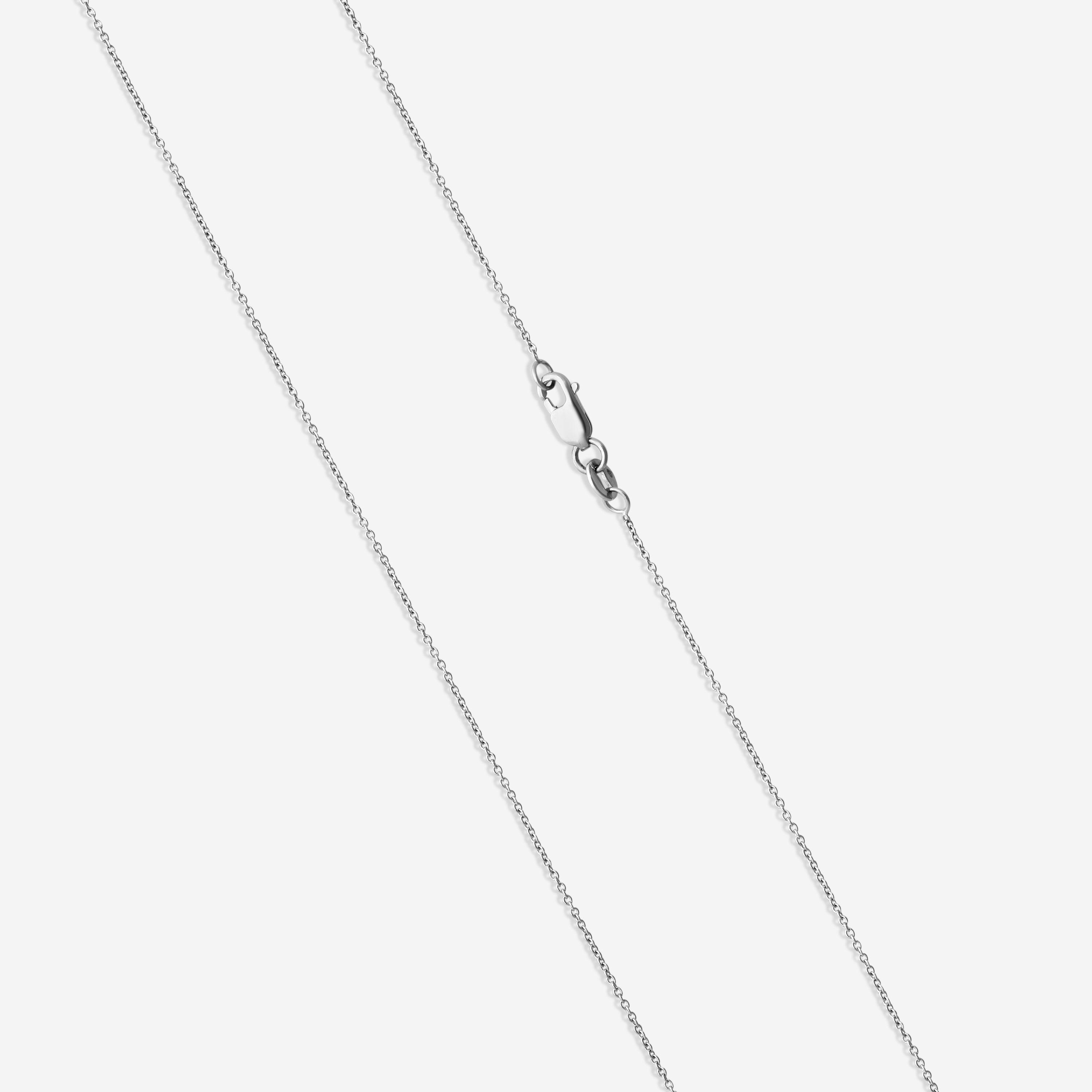 Roberto Coin 18K White Gold Diamond Pendant Necklace 000535AWCHX0