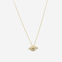 Roberto Coin 18K Yellow Gold Diamond & Blue Sapphire Pendant Necklace 000701AYCHXS