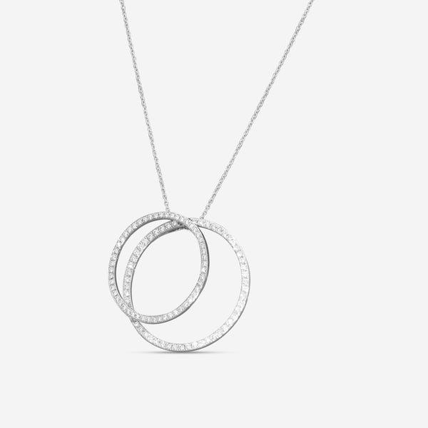Roberto Coin 18K White Gold Diamond Pendant Necklace 001040AWCHX0