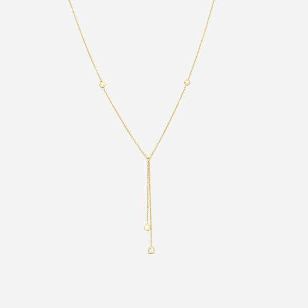 Roberto Coin 18K Yellow Gold Diamond Lariat Necklace 001314AYCHD0