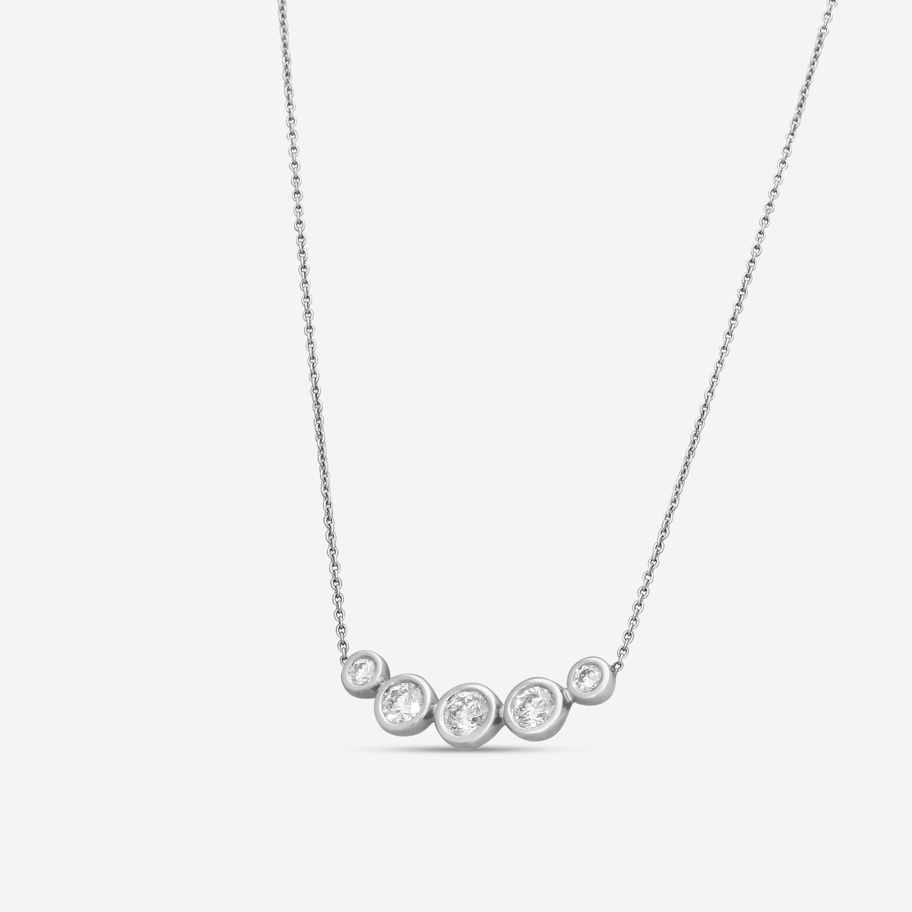 Roberto Coin 18K White Gold Diamond Necklace 111023AWCHX0