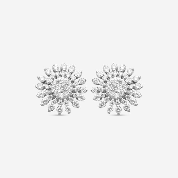 Roberto Coin 18K White Gold Diamond Stud Earrings 111388AWERX0