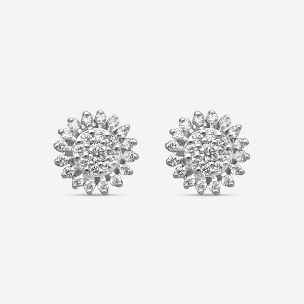 Roberto Coin 18K White Gold Diamond Stud Earrings 111439AWERX0