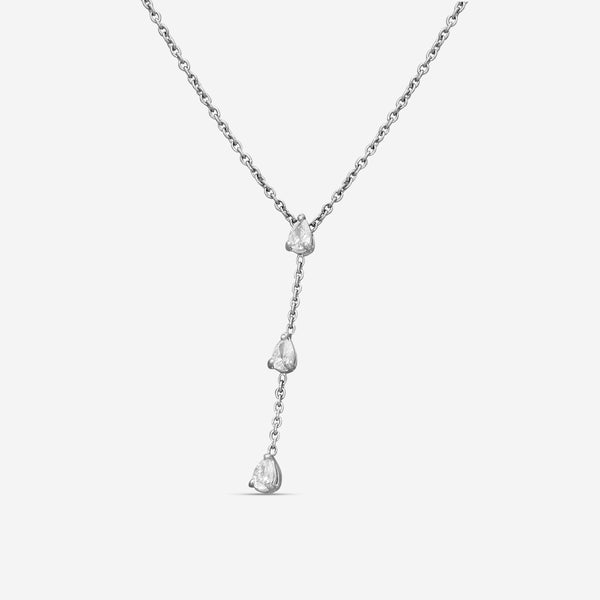 Roberto Coin 18K White Gold Diamond Lariat Necklace 111450AWCHX0