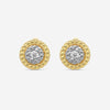 Roberto Coin Siena 18K Yellow & White Gold Diamond Stud Earrings 111476AJERX0