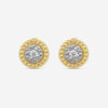 Roberto Coin Siena 18K Yellow & White Gold Diamond Stud Earrings 111476AJERX0 - THE SOLIST