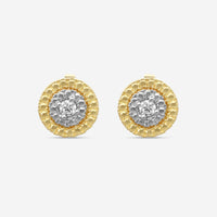 Roberto Coin Siena 18K Yellow & White Gold Diamond Stud Earrings 111476AJERX0 - THE SOLIST