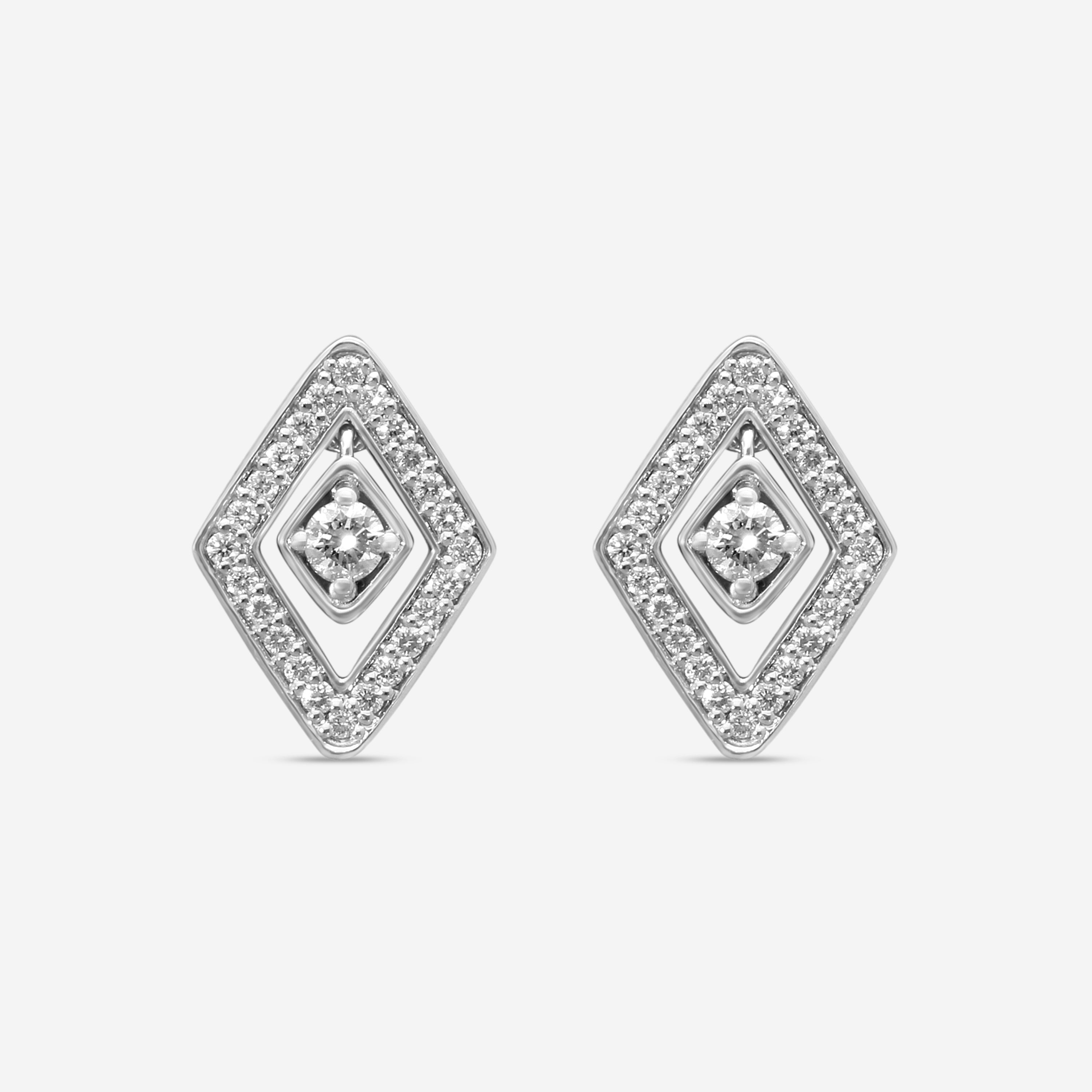 Roberto Coin 18K White Gold Diamond Stud Earrings 111481AWERX0 - THE SOLIST
