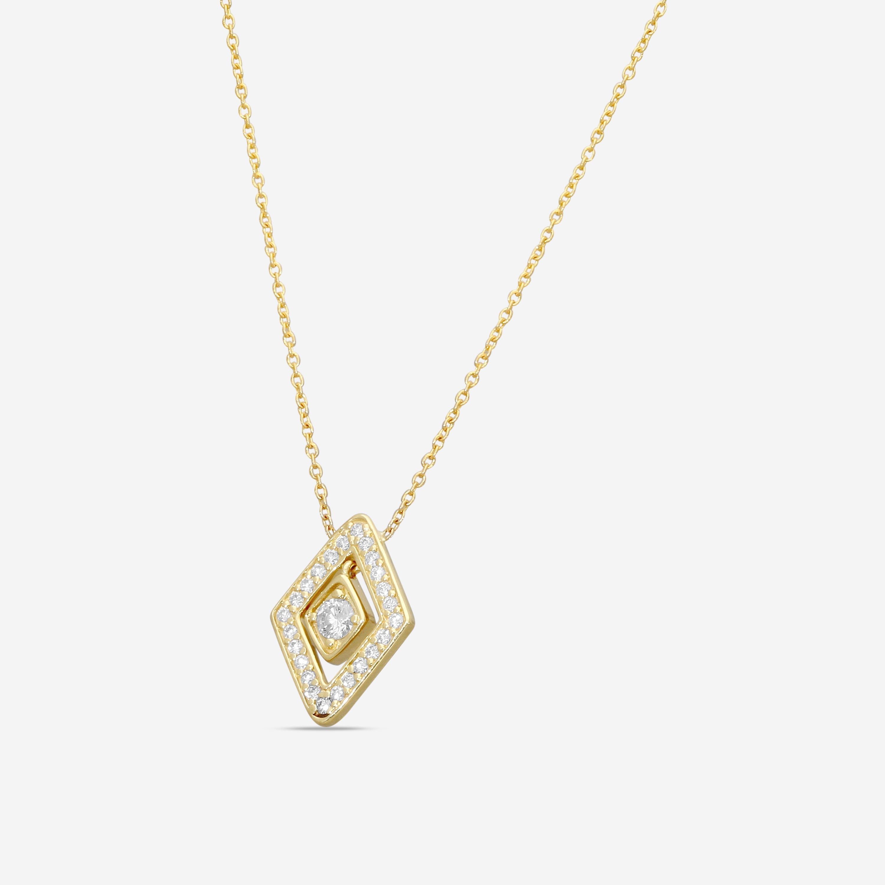 Roberto Coin 18K Yellow Gold Diamond Pendant Necklace 111483AYCHX0 - THE SOLIST