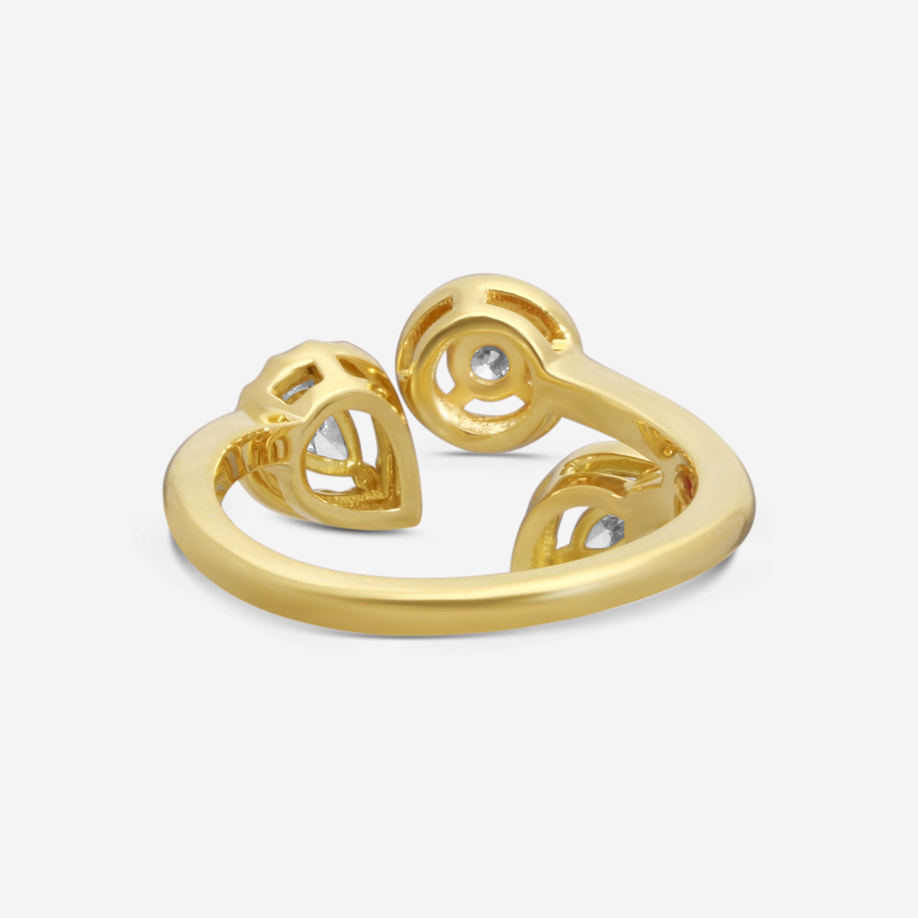 Roberto Coin Dolcetto 18K Yellow Gold Diamond Ring Sz. 6.5 111491AY65X0