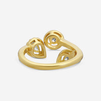 Roberto Coin Dolcetto 18K Yellow Gold Diamond Ring Sz. 6.5 111491AY65X0