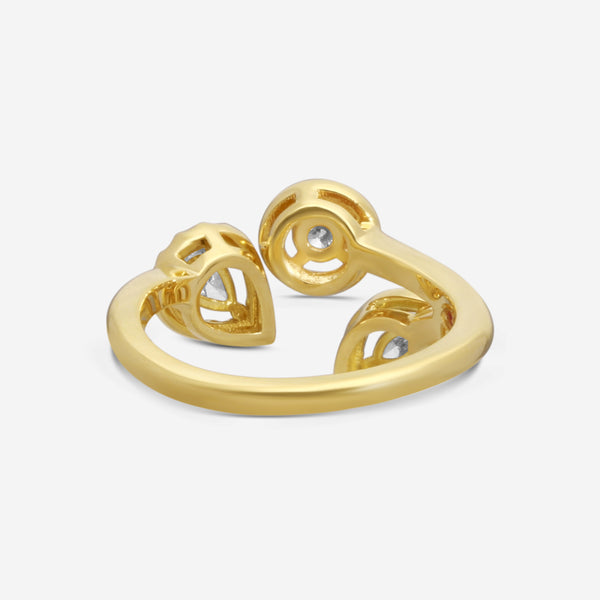 Roberto Coin Dolcetto 18K Yellow Gold Diamond Ring Sz. 6.5 111491AY65X0