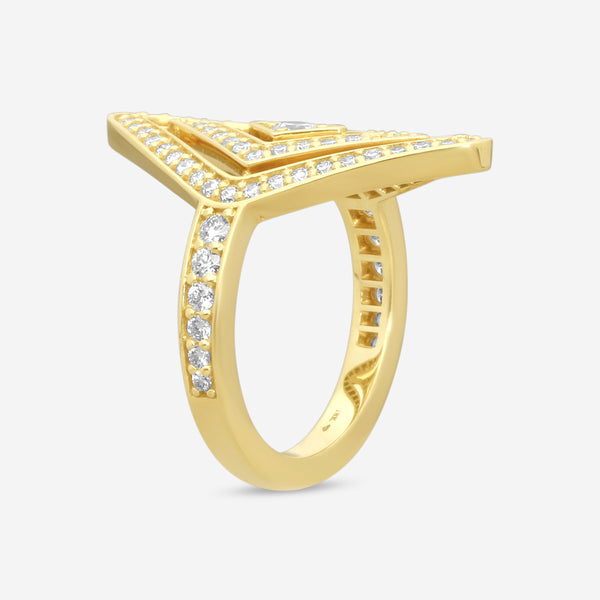 Roberto Coin 18K Yellow Gold Diamond Statement Ring Sz. 6.5 111494AY65X0