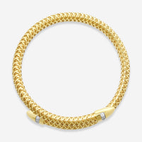 Roberto Coin Primavera 18K Yellow & White Gold Diamond Flexible Bracelet 5573967AJBAX