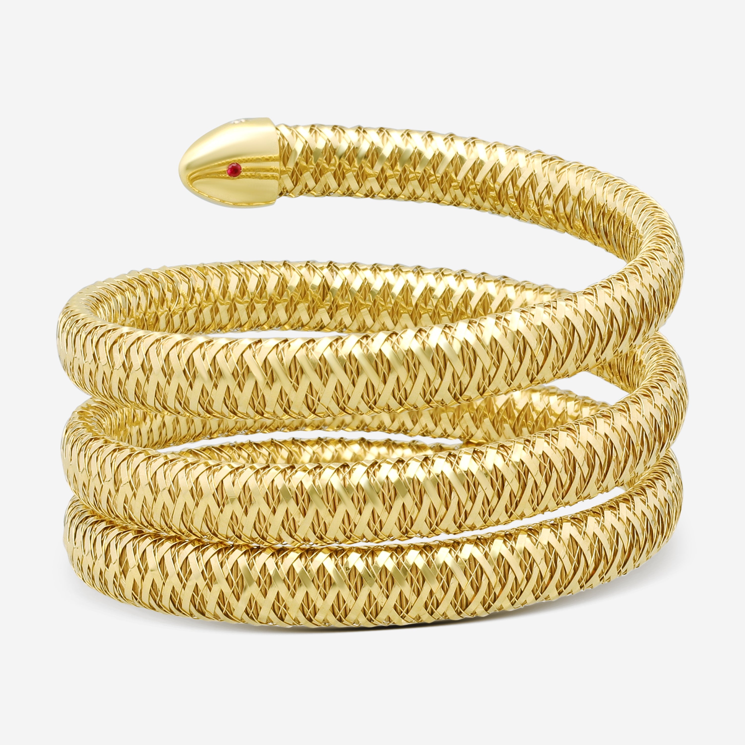 Roberto Coin Primavera 18K Yellow & White Gold Diamond Flexible Bracelet 5573968AJBAX