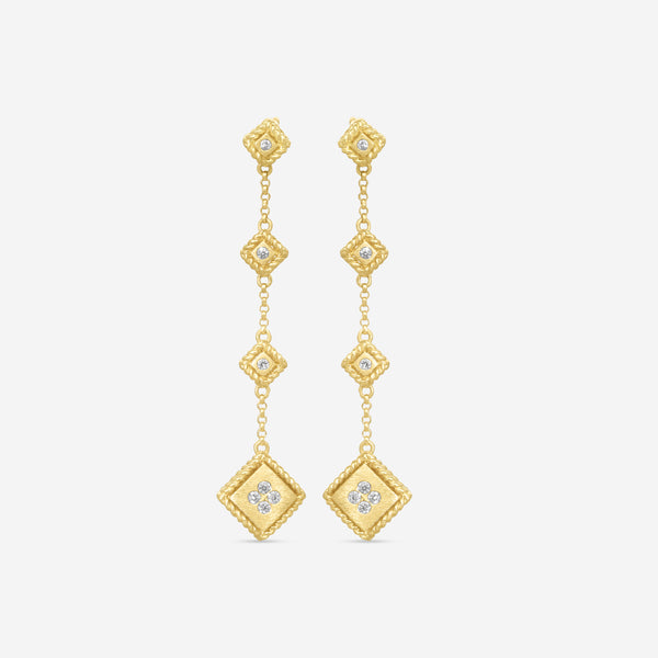 Roberto Coin 18K Yellow Gold Diamond Drop Earrings 7772920AYERX